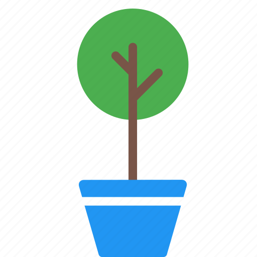 Flowerpot, garden, nature, plant, pot, tree icon - Download on Iconfinder