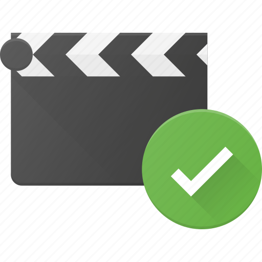 Check, clapper, clip, cut, movie icon - Download on Iconfinder
