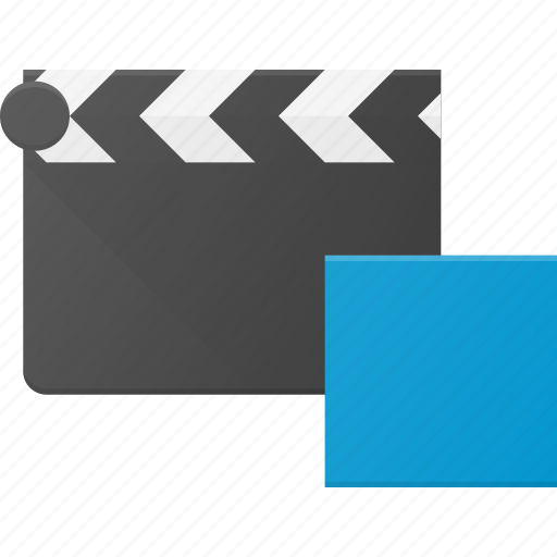 Clapper, clip, cut, movie, stop icon - Download on Iconfinder