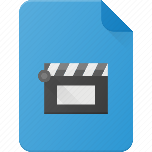 Clip, document, file, film, video icon - Download on Iconfinder