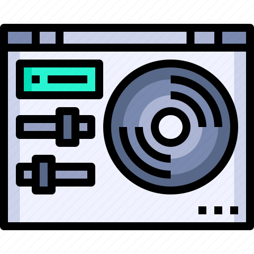Audio, media, production, turntable, video icon - Download on Iconfinder