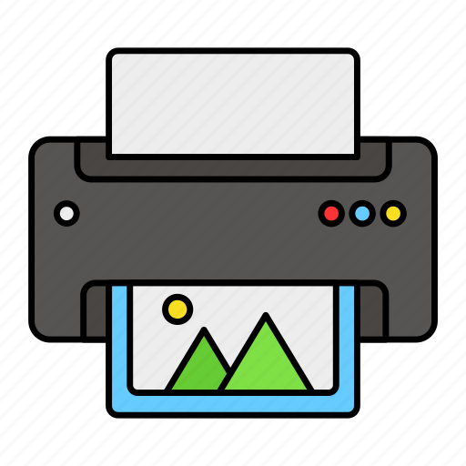 Printer, template, printing machine, paper, image, wireless icon - Download on Iconfinder