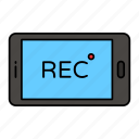 recording, phone, mobile, vlogging, smart, device