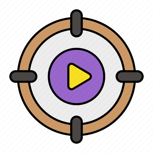 Aim, video, capturing, targeting, niche targeting icon - Download on Iconfinder