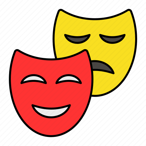 Happy, funny, sad, face mask, emotion, video icon - Download on Iconfinder