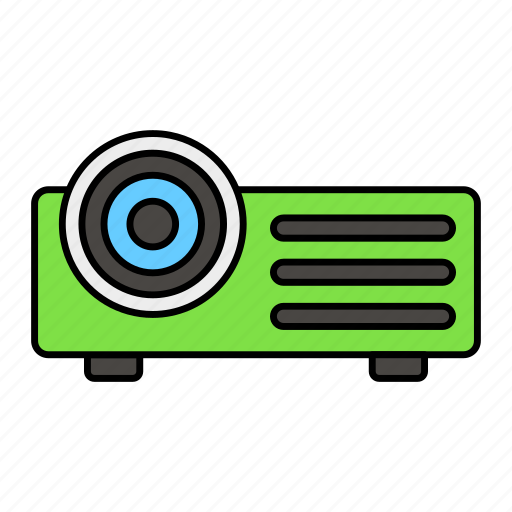 Projector, presentation, multimedia, player, lens, blu ray icon - Download on Iconfinder