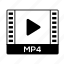 film, format, movie, mp4, video 