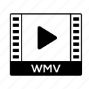 film, format, movie, video, wmv