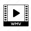 film, format, movie, video, wmv 