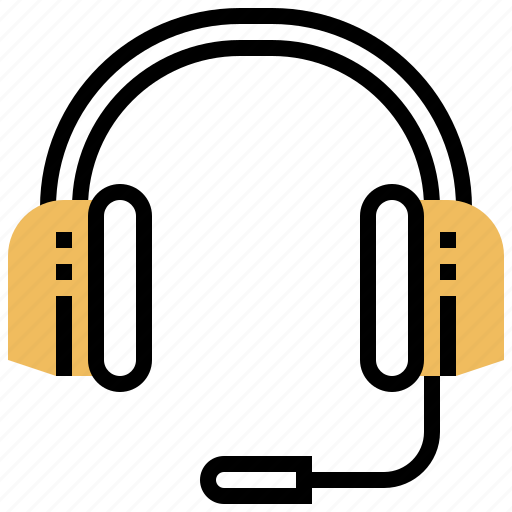 Communication, entertainment, headphones, headset, microphone icon - Download on Iconfinder