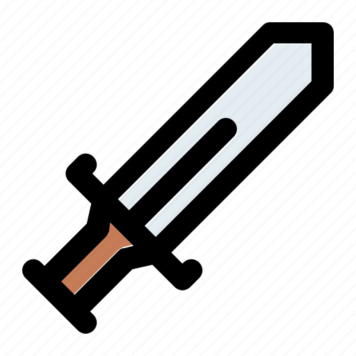 Sword, weapon, blade, game, medieval, military, soldier icon - Download on Iconfinder