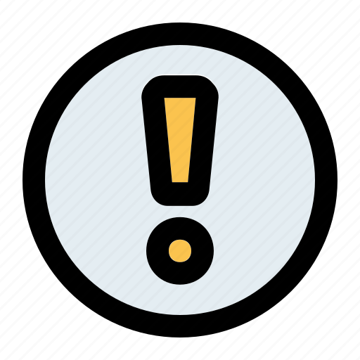 Warning, exclamation, caution, attention, danger, alert, problem icon - Download on Iconfinder