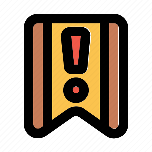 Warning, exclamation, caution, attention, danger, notification, message icon - Download on Iconfinder
