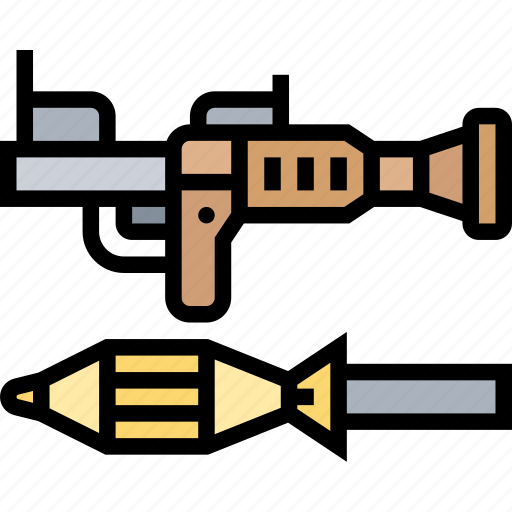 Bazooka, grenade, launcher, war, military icon - Download on Iconfinder