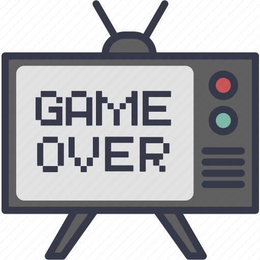 Game, gameover, monitor, play, screen, tv icon - Download on Iconfinder