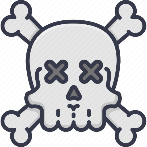 Alert, danger, dead, death, skull icon - Download on Iconfinder