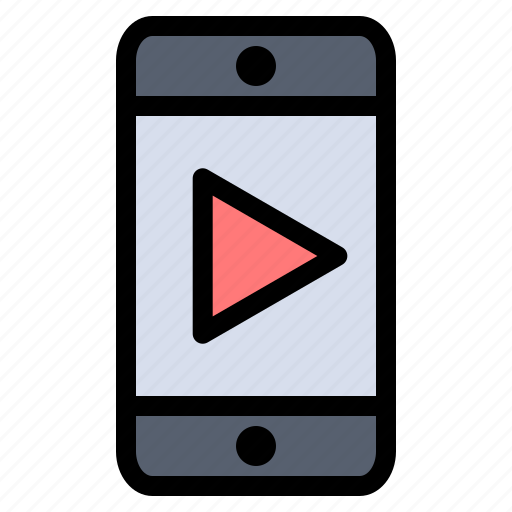 Mobile, play, video icon - Download on Iconfinder