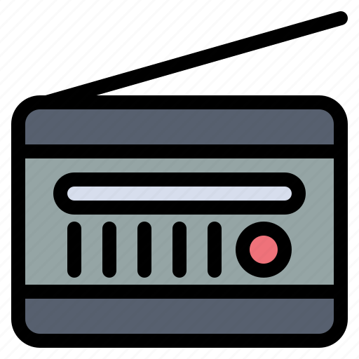 Audio, broadcasting, fm, radio, receiver, vintage icon - Download on Iconfinder