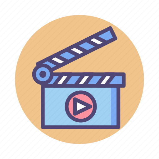 Action, action clapper, clapper, film, movie, production icon - Download on Iconfinder