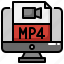 mp4, file, formats, computer, extension, video 
