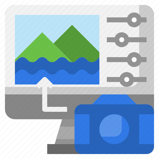 Video, editing, camera, computer, upload, picture icon - Download on Iconfinder