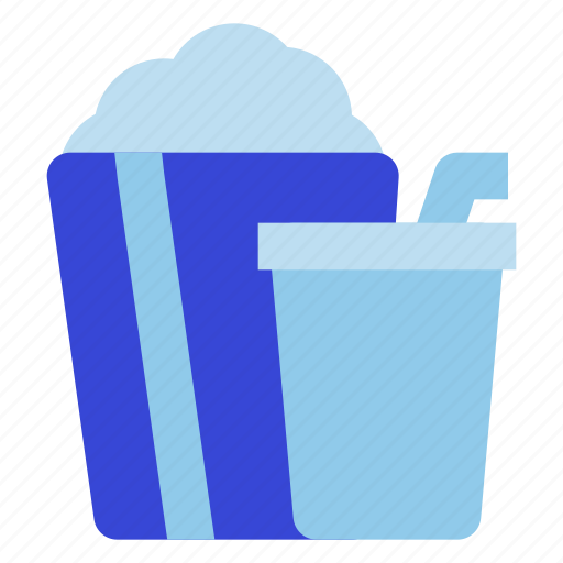 Popcorn, and, beverage, drink, bottle, alcohol, food icon - Download on Iconfinder