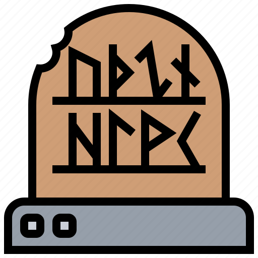 Ancient, language, letters, runes, stone icon - Download on Iconfinder
