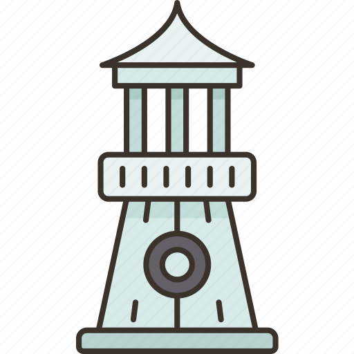 Lighthouse, beacon, beam, coastline, nautical icon - Download on Iconfinder