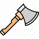 axe, blade, chop, hatchet, tool, work