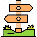 direction, arrows, country, navigation, pointer, signpost, street