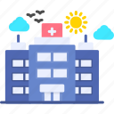 hospital, building, clinic, health, medical