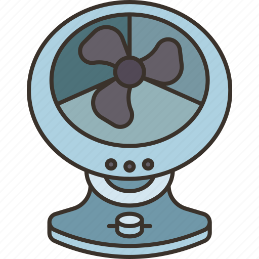 Fan, cooling, summer, breeze, vintage icon - Download on Iconfinder