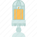 candle, holder, candelabra, candlelight, decoration
