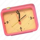 alarm clock, alarm, alert, desk clock, bedroom, reminder, furniture, household, clock, time, timepiece, timer, clockwise, item, vintage, retro, nostalgia, old fashioned, 3d, vintage device 3d 