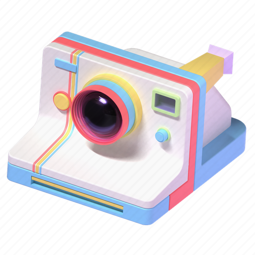 Instant camera, polaroid, item, polaroid camera, camera, photography, photographer 3D illustration - Download on Iconfinder