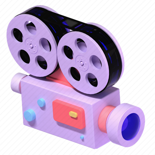 Movie projector, movie, projector, item, film projector, cinema, theater 3D illustration - Download on Iconfinder