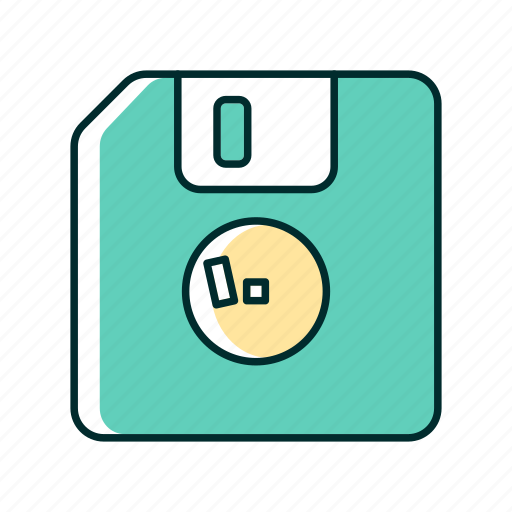 Diskette, floppy, technology, data icon - Download on Iconfinder