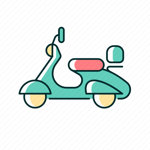 Vintage, moped, motorcycle, scooter icon - Download on Iconfinder