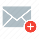 add, email, envelope, plus, send