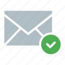 checkmark, done, email, envelope, send