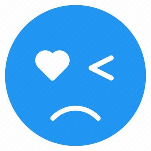 Avatar, emoticon, emotion, expression, face, sad, wink icon - Download on Iconfinder