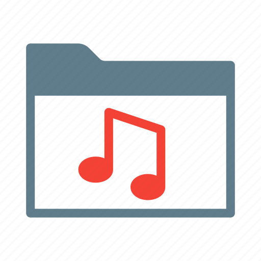 Audio, folder, mp3, music, song, sound icon - Download on Iconfinder