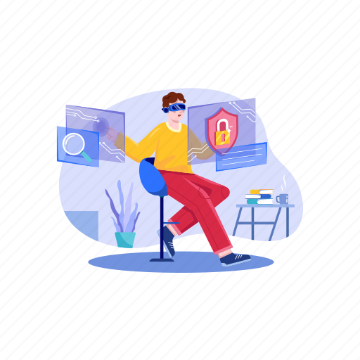 Hologram, connection, nft, creativity, electronic, digital, vr illustration - Download on Iconfinder