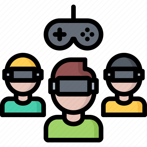 3d, game, gamer, glasses, reality, team, virtual icon - Download on Iconfinder