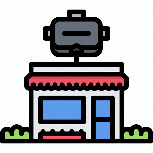 3d, building, glasses, reality, shop, virtual, vr icon - Download on Iconfinder