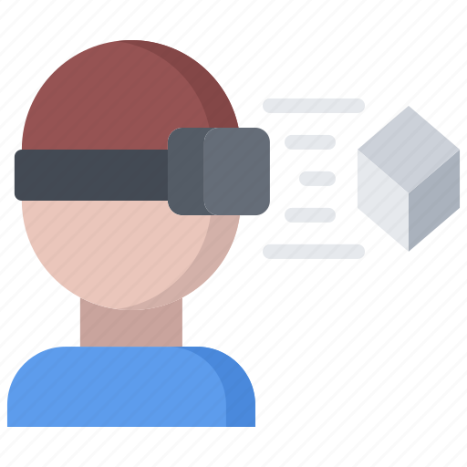 3d, cube, glasses, man, reality, virtual, vr icon - Download on Iconfinder