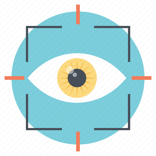 Attention, eye tracking, human computer interaction, vision, visual system icon - Download on Iconfinder