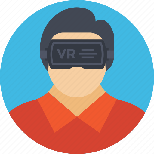 3d glasses, virtual glasses, virtual goggles, virtual reality headset, vr glasses icon - Download on Iconfinder