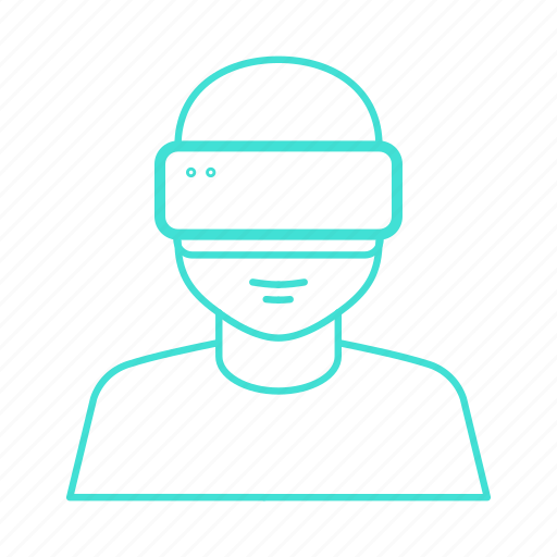 Ar, augmented, display, head, reality, virtual, vr icon - Download on Iconfinder