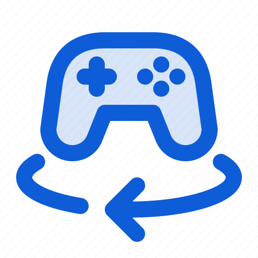 Controller, game, rotate, virtual, reality, control, console icon - Download on Iconfinder